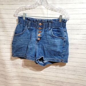 WILD FABLE BUTTON FRONT, CINCH WAIST MOM SHORTS, SZ MEDIUM